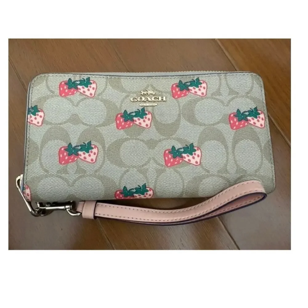 Coach Strawberry Pink Fruit Wallet